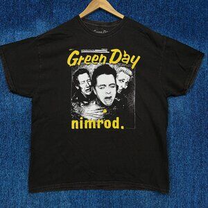 Green Day Nimrod Punk Rock Band T-Shirt Size Large